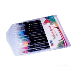 MARCADOR PUNTA PINCEL X12