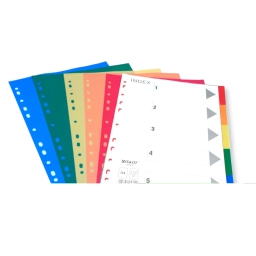 SEPARADOR 5 POSICIONES A4 PVC YIL 5722