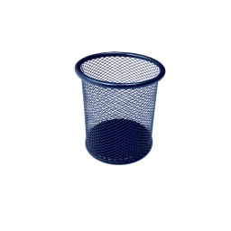 PORTALAPIZ METAL CALADO REDONDO NEGRO