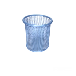 PORTALAPIZ METAL CALADO REDONDO GRIS