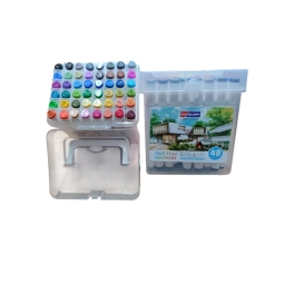 MARCADOR PERMANENTE DOBLE PUNTA X 48